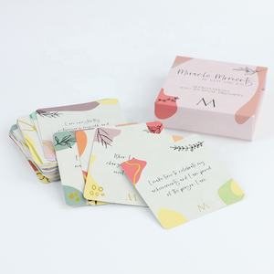 50 cartes <span class=keywords><strong>de</strong></span> vœux personnalisés, avec conception personnalisée, avec des boutons, stimulateur <span class=keywords><strong>de</strong></span> la pensée, vente en gros - Product Image 2