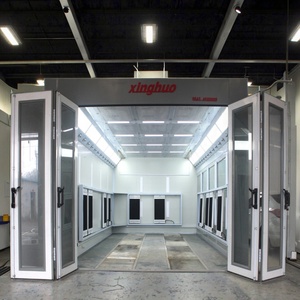 Cabina di Verniciatura Auto Professionale a LED di Alta Qualità con 40 LED, Base a Griglia Completa, per Carrozzeria, Certificazione CE - Product Image 1