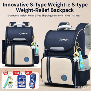 Wholesale 2026 Hot 4-Piece <b>Backpack</b> Set, Suspension <b>Weight</b> Relief Waterproof School Bag with Pencil Case, Tote Bag & Doll - Product Image 2