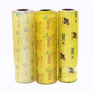 Manufacturers Wholesale Vegetables And Fruits Packaging Large Rolls Of Food Grade PVC Plastic Wrap