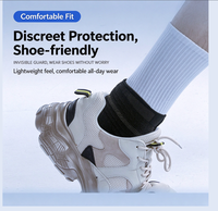 Sangle de soutien de cheville en nylon, fine, respirante, à compression réglable pour l'entraînement sportif
