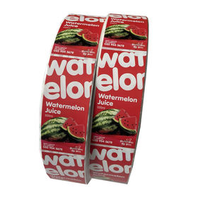 Bouteilles en plastique vides avec logo personnalisé imprimé, étiquettes d'emballage alimentaire, autocollants pour bouteilles de jus de mangue, rouleau d'autocollants - Product Image 4