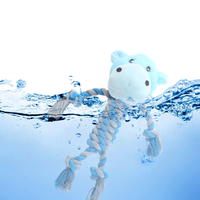 Lynpet Durable peluche remorqueur de guerre jouets à mâcher pour animaux de compagnie nettoyage des dents mignon mâcheur grinçant interactif corde chien jouet