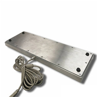 Plate-forme industrielle personnalisée clavier métallique pour PC de bureau en acier inoxydable robuste et étanche