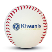 Logo personnalisé/Couleur/Design Matériau PVC synthétique de 9 pouces Noyau dur Cokr au centre Balle de baseball blanche
