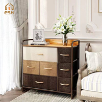 Armoire de rangement pour vêtements en tissu avec tiroirs de grande capacité, couleur personnalisée, pour la maison, la chambre à coucher, le salon