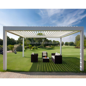 Sistema de techo de pérgola bioclimática motorizada Parasol de aluminio impermeable para patio 3x3 3x4 <span class=keywords><strong>4x4</strong></span> 6x4 Pabellón de pavimentación de persiana - Product Image 3
