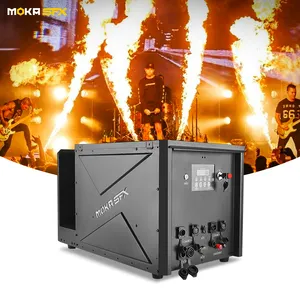 MOKA SFX Regenfest IP65 Beweglicher Kopf Flammenprojektor 8-10 M Welle Flammenwurfer DMX Feuer Flammenmaschine für Bühne DJ Konzert