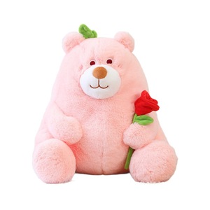 Peluche Fleur Assise Mignonne de 10 Pouces, Poupée en Tissu Fille Dormant sur Lit, Cadeau d'Anniversaire, Ours en Peluche en Coton PP Lavé Anti-Stress - Product Image 5