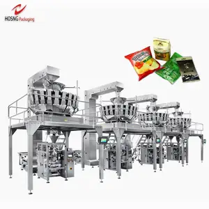 Çin dikey yastık paketleme makineleri 5Kgs pirinç makinesi D'emballage
