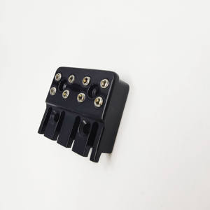 Kit de pont de basse professionnel en métal sans tête à 4 cordes avec système de verrouillage des cordes pour remplacement de basse et accessoires de guitare - Product Image 3