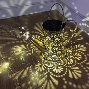 Linterna de metal <span class=keywords><strong>solar</strong></span> colgante tarro de albañil luz paisaje decoración patio Luces De Jardin Lumieres Luzes Jardim lámpara de césped - Product Image 3