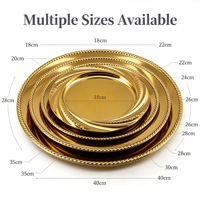 Moderne Edelstahl-Chafing-Dishes mit Polierter Oberfläche für Restaurants und Feiern - Langlebige, Anpassbare Dekorative Speiseplatten