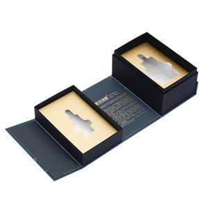 Boîtes cadeaux personnalisées à double porte à rabat, designs en papier pour cadeaux de parfum de vacances - Product Image 5