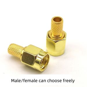 Connecteur mâle SMA-J3 compatible RP-SMA avec filetage interne et broche centrale plaquée or/réceptacle, câble RG58 conforme MIL-STD-348 - Product Image 2