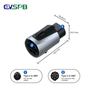 Adaptador tipo 2 a GB/T, adaptadores de cargador EV para <span class=keywords><strong>coche</strong></span> eléctrico para pistola de <span class=keywords><strong>carga</strong></span>, adaptador de <span class=keywords><strong>carga</strong></span> de 22KW, Conector de cargador de caja de pared de 480V EV - Product Image 5