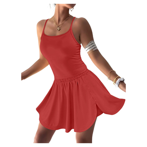 Ensemble de vêtements d'été pour femmes Nouvelle mode Sexy Beauté Ensemble deux pièces Haut sans manches Jupes Ensemble deux pièces <span class=keywords><strong>Tenue</strong></span> décontractée pour femmes - Product Image 4