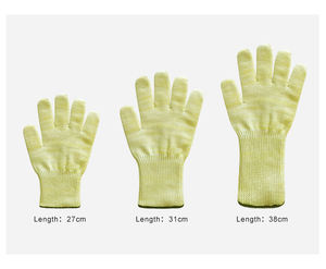 <span class=keywords><strong>Gant</strong></span> long à double couche résistant à la <span class=keywords><strong>chaleur</strong></span> et aux coupures en aramide, résistant aux flammes, pour <span class=keywords><strong>barbecue</strong></span>, four, travail industriel, sécurité des mains, 24 cm - Product Image 4