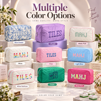 Sac de rangement personnalisé pour tuiles de mahjong avec logo brodé, étui de transport portable pour mahjong américain, OEM ODM, plusieurs couleurs