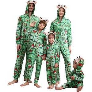 Grenouillère <span class=keywords><strong>Pyjama</strong></span> Douillette de Noël <span class=keywords><strong>Le</strong></span> <span class=keywords><strong>Grinch</strong></span> pour Femme, à Capuche, Taille Élastique, Combinaison de Nuit Hiver Luxe avec Imprimé Dessin Animé - Product Image 6