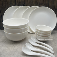 Cuencos de plástico irrompibles para el hogar, cuencos elegantes de muchos tamaños, cuencos de cereales para ensalada de paja de trigo de melamina ecológica de diferentes formas