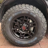 Jantes SRX 17 pouces 9.0 pouces PCD : 6 X 139.7 Jantes tout-terrain 4X4 équipées de rainures antidérapantes, entièrement revêtues de noir mat