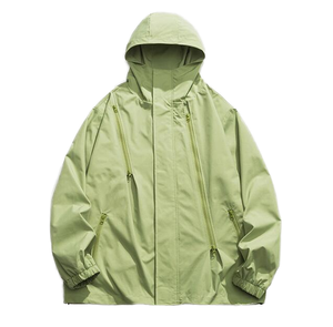 Blouson bomber unisexe à fermeture éclair, écologique, avec col montant et logo frontal, pour les aventures en plein air d'automne - Randonnée et pêche - Product Image 1