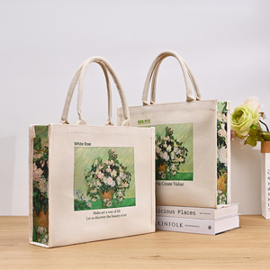 <span class=keywords><strong>Van</strong></span> <span class=keywords><strong>Gogh</strong></span> White Rose Bolsas con forro <span class=keywords><strong>de</strong></span> lona impermeable <span class=keywords><strong>de</strong></span> gran capacidad para uso en todo tipo <span class=keywords><strong>de</strong></span> clima Patrón <span class=keywords><strong>de</strong></span> letras para <span class=keywords><strong>la</strong></span> vida diaria - Product Image 2