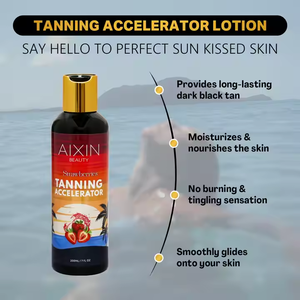 Crème de bronzage instantanée Han Linger Private Label Dark Body Accelerator à la <span class=keywords><strong>fraise</strong></span>, à base de plantes, pour un bronzage rapide et hydratant - Product Image 2