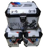 Boîte arrière et latérale en alliage d'aluminium pour moto, pour modèles 750/850/1200/1250, capacité 38L/48L