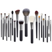 Ensemble de pinceaux de maquillage professionnel de haute qualité, 34 pièces, multi-pinceaux, personnalisez votre propre marque, poils synthétiques naturels, vegan, manche en bois