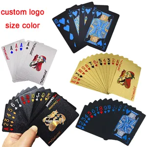 Produttore di stampa personalizzata Party Bar Ktv giocando a bere ubriaco mazzo di carte gioco per adulti famiglia rompighiaccio rosso blu PVC