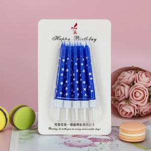 เทียนวันเกิดลายดาวเล็กๆ สีสันสดใส เป็นมิตรกับสิ่งแวดล้อม คุณภาพสูง สำหรับตกแต่งงานวันเกิดเด็กและงานปีใหม่ - Product Image 4