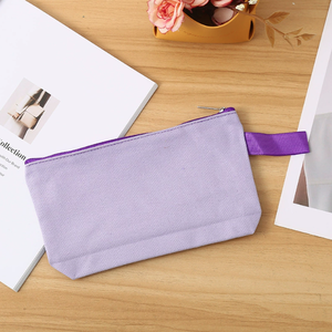 Lot de 10 trousses de toilette en toile de coton avec fermeture éclair et sangle inférieure, pochettes de voyage, pour loisirs créatifs, multi-usages, avec logo personnalisé, <span class=keywords><strong>cadeau</strong></span> promotionnel - Product Image 6