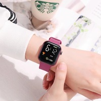 Jam tangan Digital LED, jam tangan Fashion pria anak muda, jam tangan olahraga, jam tangan tahan air untuk anak-anak