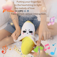 Nouveau Jouet en Peluche Géant Musical et Interactif Banane 2026 à Détection de Rythme, Double Mode, pour Enfants