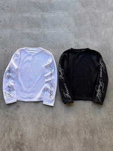 Magliette a Maniche Lunghe in Tessuto Waffle Personalizzate con Stampa Serigrafica, T-Shirt a Doppio Strato a Maniche Lunghe - Product Image 2