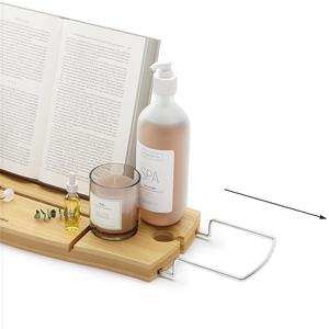 Plateau de <span class=keywords><strong>baignoire</strong></span> Plateau de <span class=keywords><strong>baignoire</strong></span> en bambou Utoplike avec <span class=keywords><strong>porte</strong></span>-serviettes coulissant Table de bain avec <span class=keywords><strong>porte</strong></span>-livre - Product Image 5