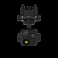 Caméra de drone à 3 axes avec stabilisateur, 3 capteurs EO, grand angle, téléobjectif, imagerie thermique pour UAV