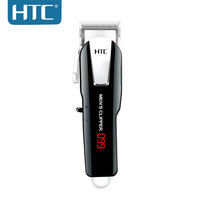 Cortadora de Pelo Profesional HTC CT-8088 para Barberos, Recortadora de Pelo Eléctrica Inalámbrica, Cortadora de Pelo Magic Clipper