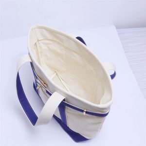 Bolsa de Playa Portátil con Cierre de Cremallera, Bordado Personalizado en Color de Contraste, Ecológica, Resistente al Agua, para Mujer - Product Image 4