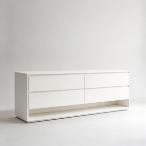 Zapatero Moderno de Madera Blanca con Cajones y Almacenamiento Abierto para Dormitorio o Entrada - Product Image 2