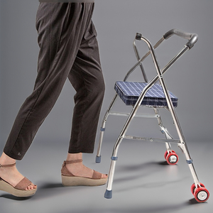 Mobilité en aluminium de marcheur patient adulte pliant les marcheurs médicaux pour les personnes âgées - Product Image 6
