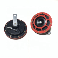 Red Msm Supertone Auto Bocina 12V Disc 335HZ/400HZ Super Loud Blast Tone High Tone Dual y Low Metal Electric Car Grille Horn