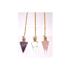 Mélange de pierres précieuses, pierres minérales naturelles, Chakra, cône, pendule en cristal de guérison, à vendre - Product Image 2