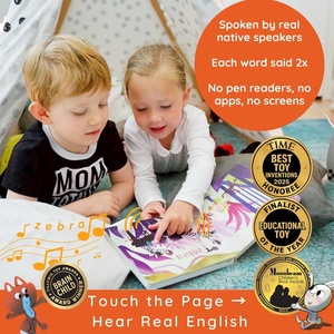 Livre sonore d'aventures linguistiques : Une journée au zoo – Jouets éducatifs pour l'apprentissage de l'anglais et livre de comptes-rendus pour enfants - Product Image 3