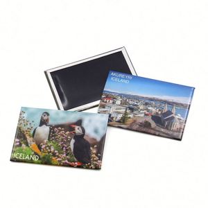 Hot Sales Premium Tin Magnets Akureyri Iceland Travel Images Souvenir Gift Personalized Refrigerator Magnet - Product Image 1