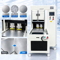 Machine automatique de meulage, d'ébavurage et de polissage de tôles métalliques, finition des surfaces désordonnées en acier inoxydable et aluminium (type flocon de neige)