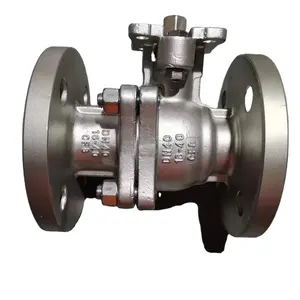 PN16 Ball Valve Supplier OEM Service Industrial Valves Stainless Steel 304 China CF8 Flanged Type 2pcs Casting DN50 2 Inch WOG