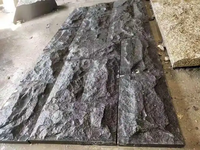 Pierre murale en granit noir moderne G654, face brisée, qualité supérieure, coupée sur mesure, vente en gros directe d'usine en Chine